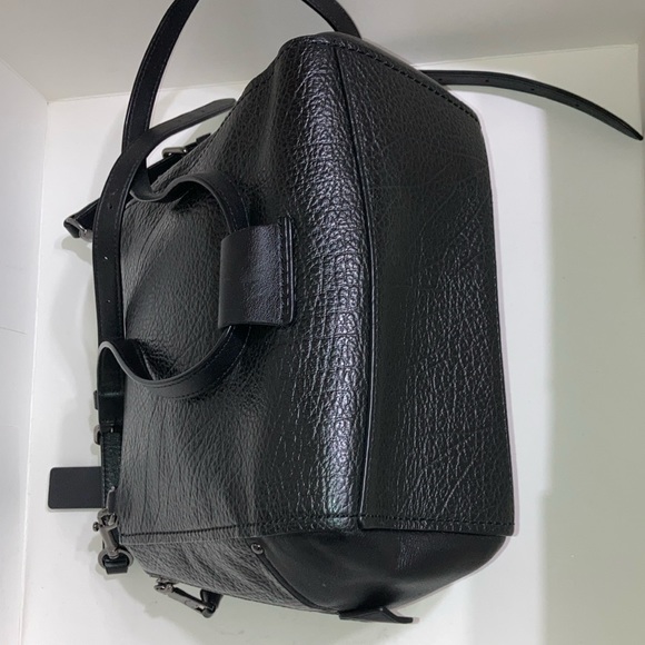 👣 COACH Faye 👣 Mixed Materials Backpack in Black. - Picture 12 of 16